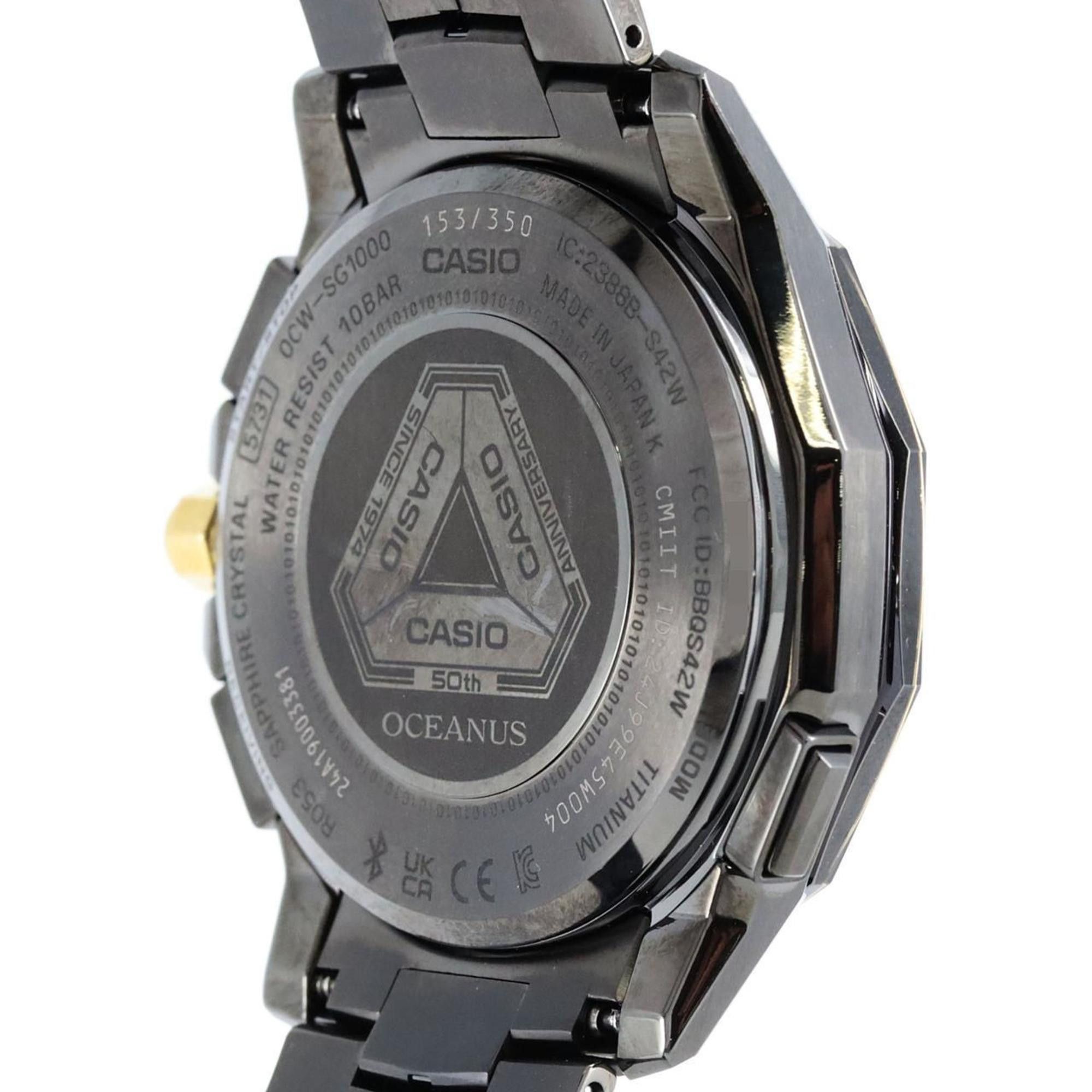 Casio Casio Oceanus Manta Radio-Controlled Watch LIMITED OCW-SG1000ZE-1AJR TI Solar Quartz Size ONE SIZE - 6 Thumbnail
