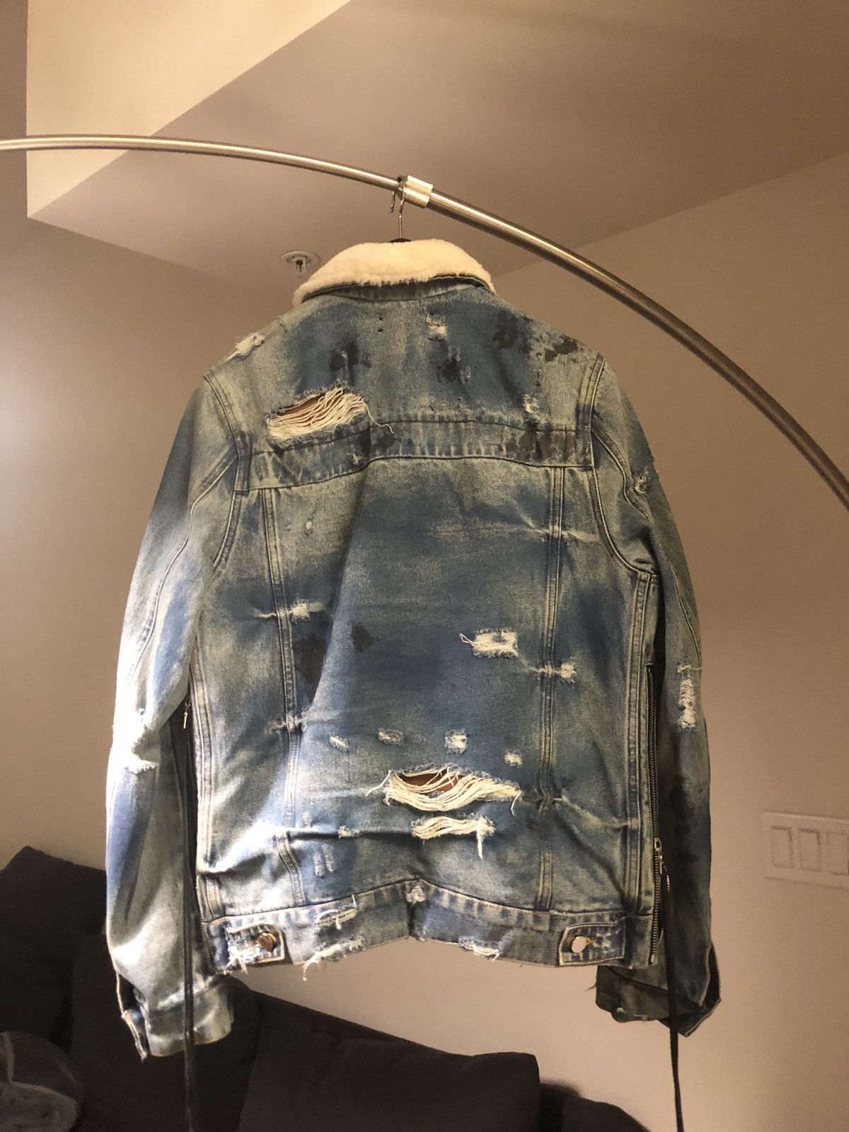 Amiri sherpa denim jacket deals