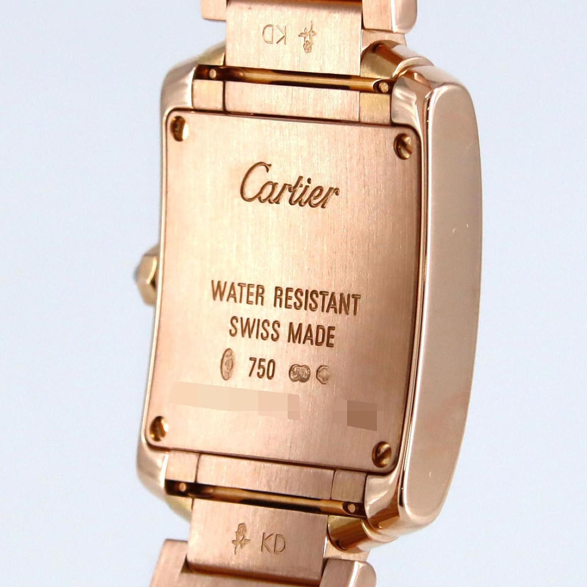 Cartier Cartier Tank Francaise SM PG W500264H PG/RG Wristwatch Quartz Size ONE SIZE - 6 Thumbnail