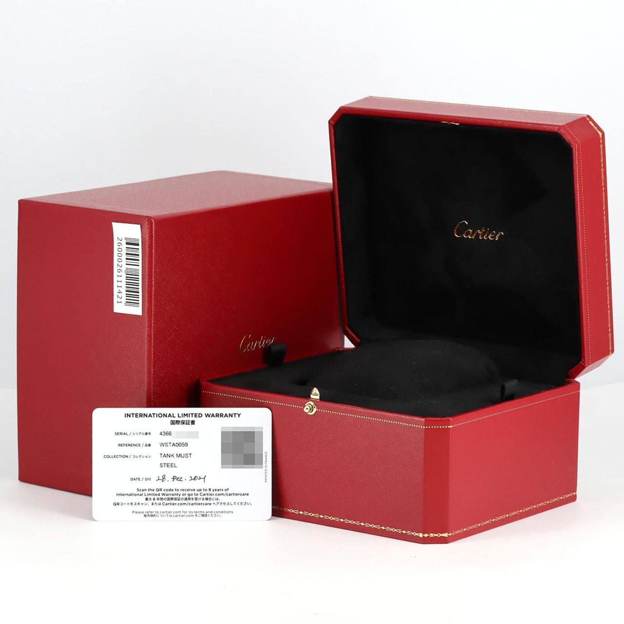 Cartier Cartier Tank Must LM WSTA0059 SS Solar Watch Quartz Size ONE SIZE - 9 Thumbnail
