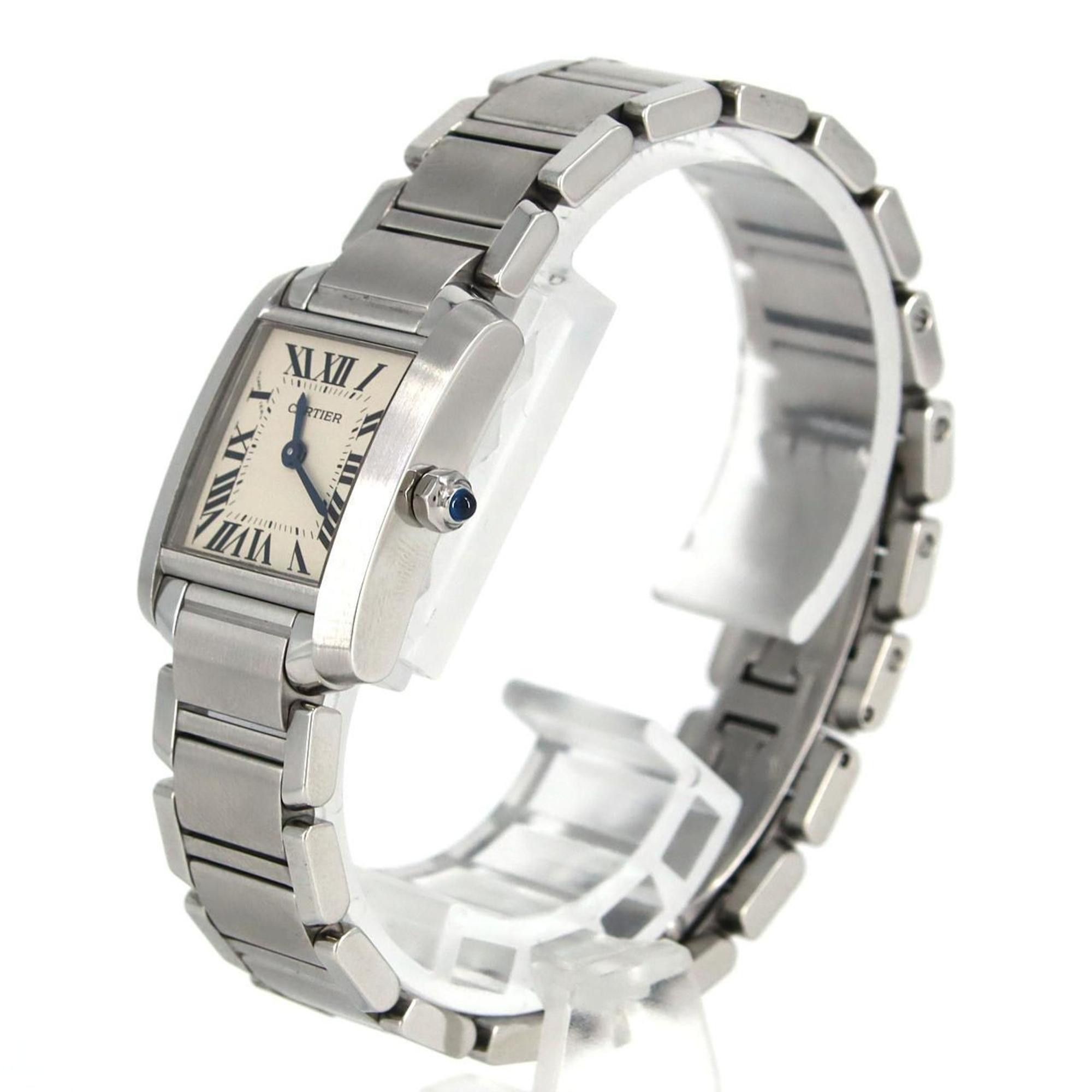 Cartier Cartier Tank Francaise SM W51008Q3 SS Wristwatch Quartz Size ONE SIZE - 2 Thumbnail