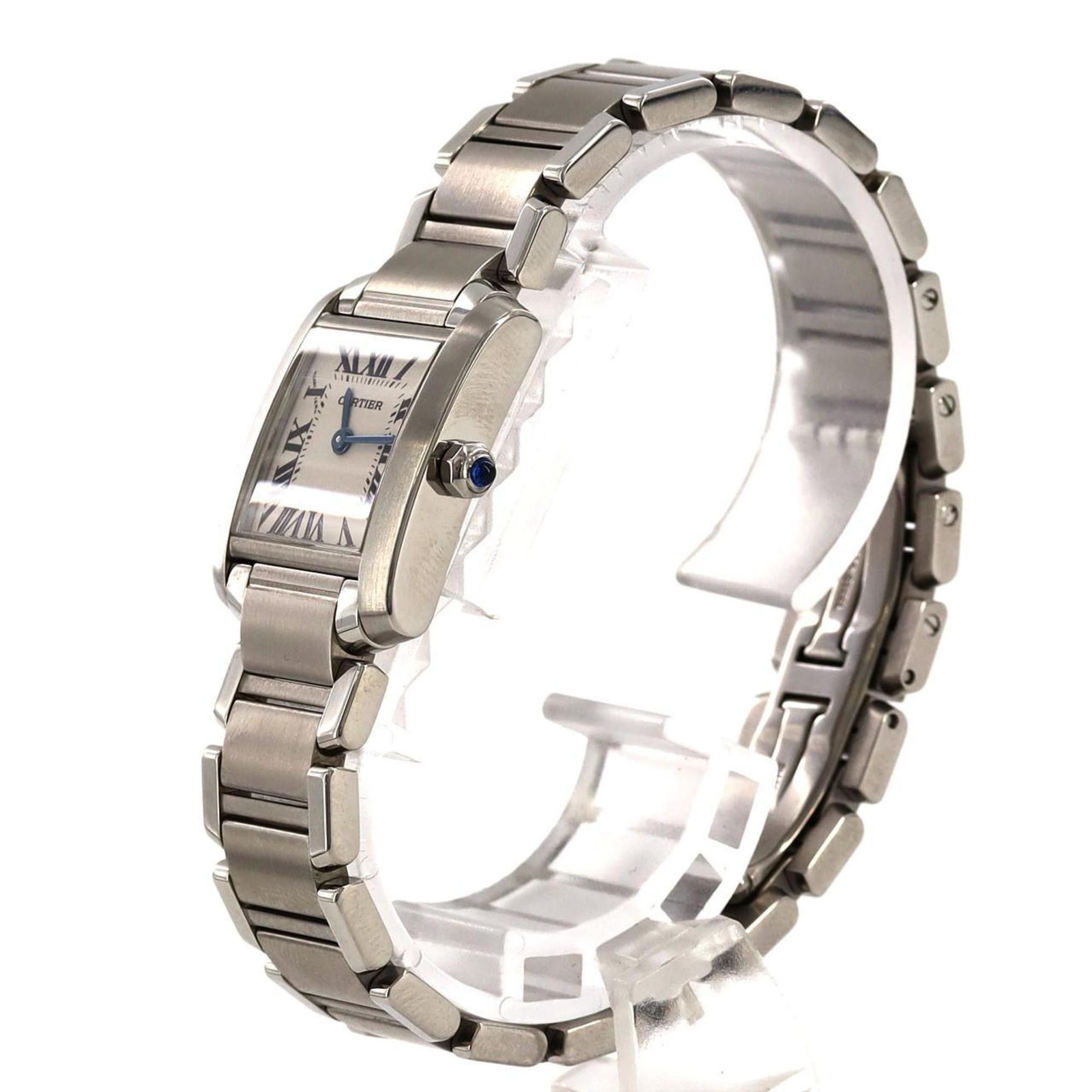 Cartier Cartier Tank Francaise SM W51008Q3 SS Wristwatch Quartz Size ONE SIZE - 2 Thumbnail