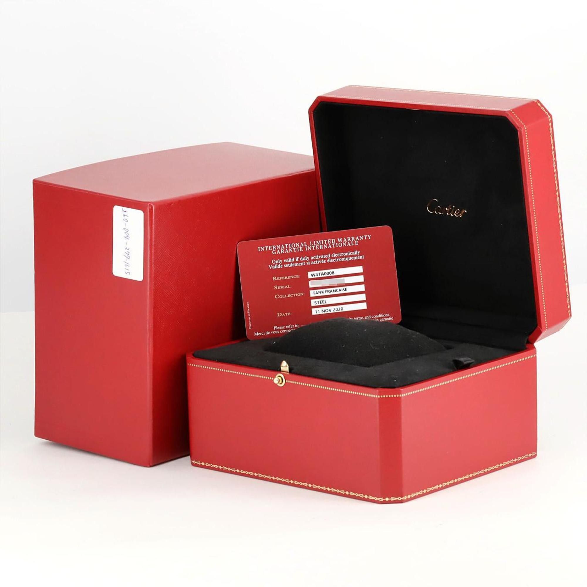 Cartier Cartier Tank Francaise SM D W4TA0008 SS Wristwatch Quartz Size ONE SIZE - 10 Thumbnail