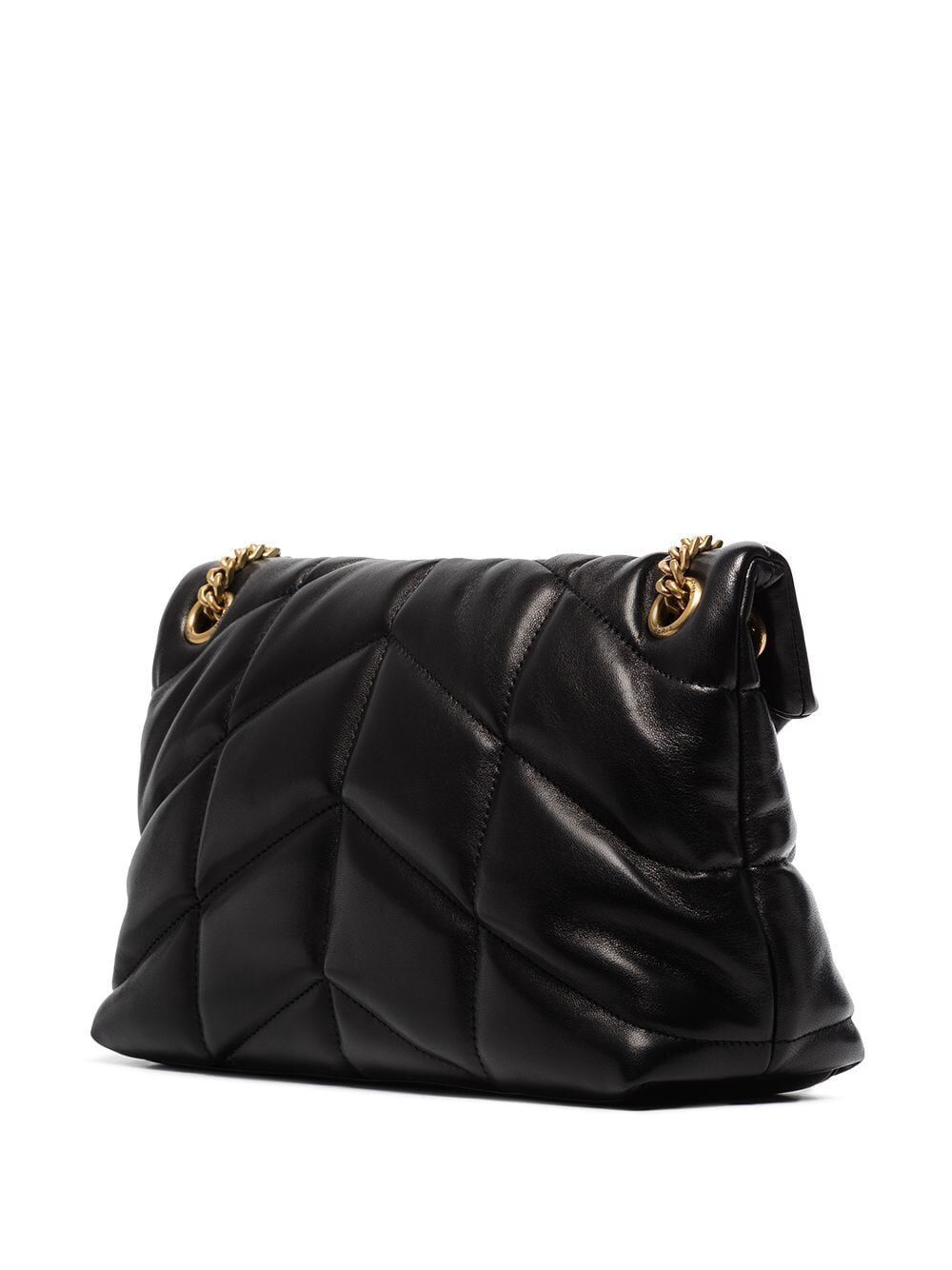 Saint Laurent Paris SMALL LOULOU PUFFER BAG IN NAPPA LEATHER Size ONE SIZE - 3 Thumbnail