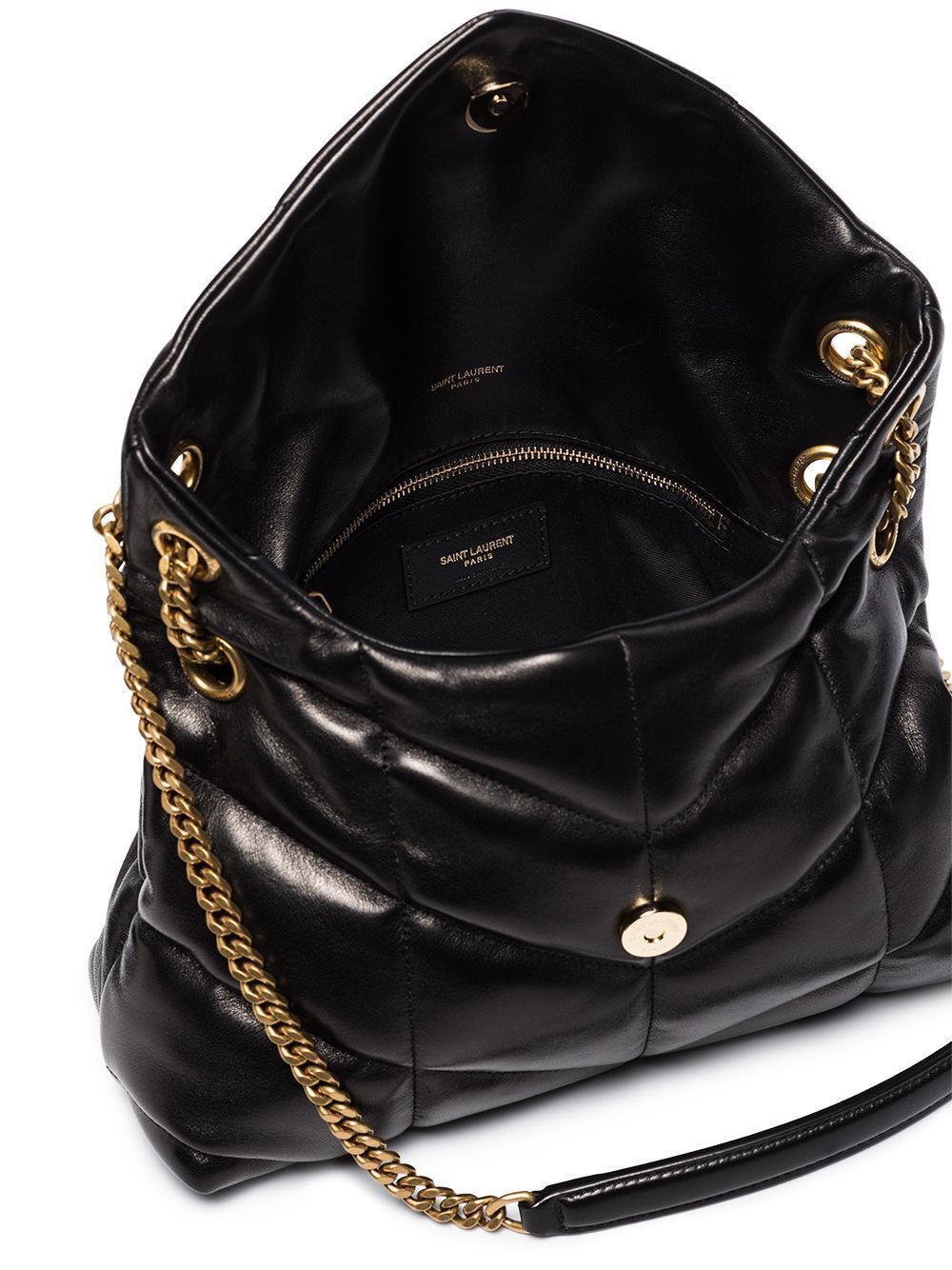 Saint Laurent Paris SMALL LOULOU PUFFER BAG IN NAPPA LEATHER Size ONE SIZE - 4 Thumbnail