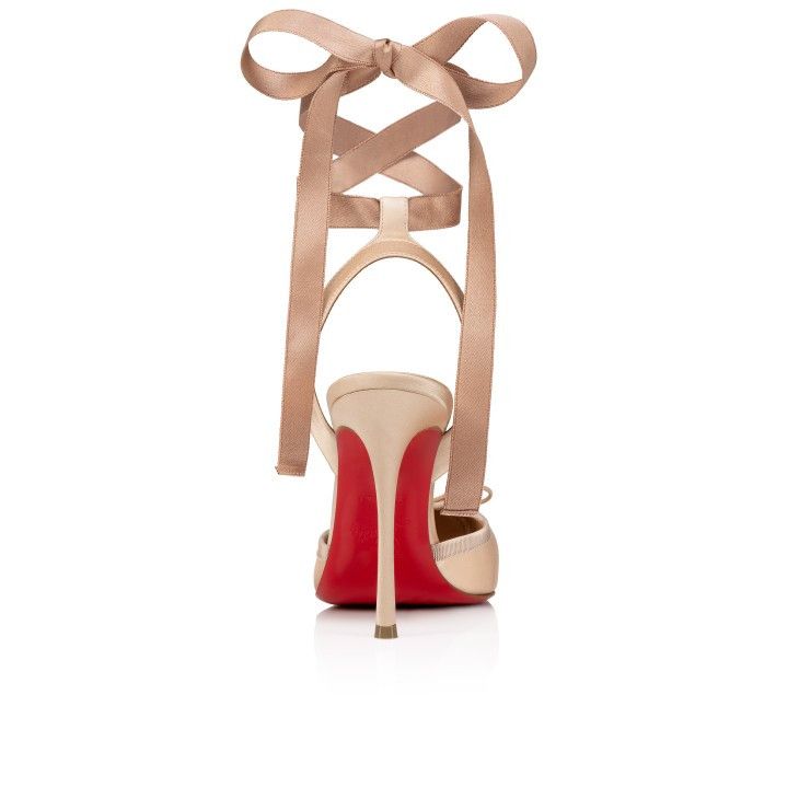 Christian Louboutin Cassia Lace-up 100 mm Satin Strappy pumps Size US 6.5 / IT 36.5 - 4 Thumbnail