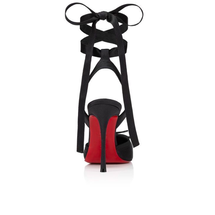 Christian Louboutin Cassia Lace-up 100 mm Satin Strappy pumps Size US 9 / IT 39 - 4 Thumbnail