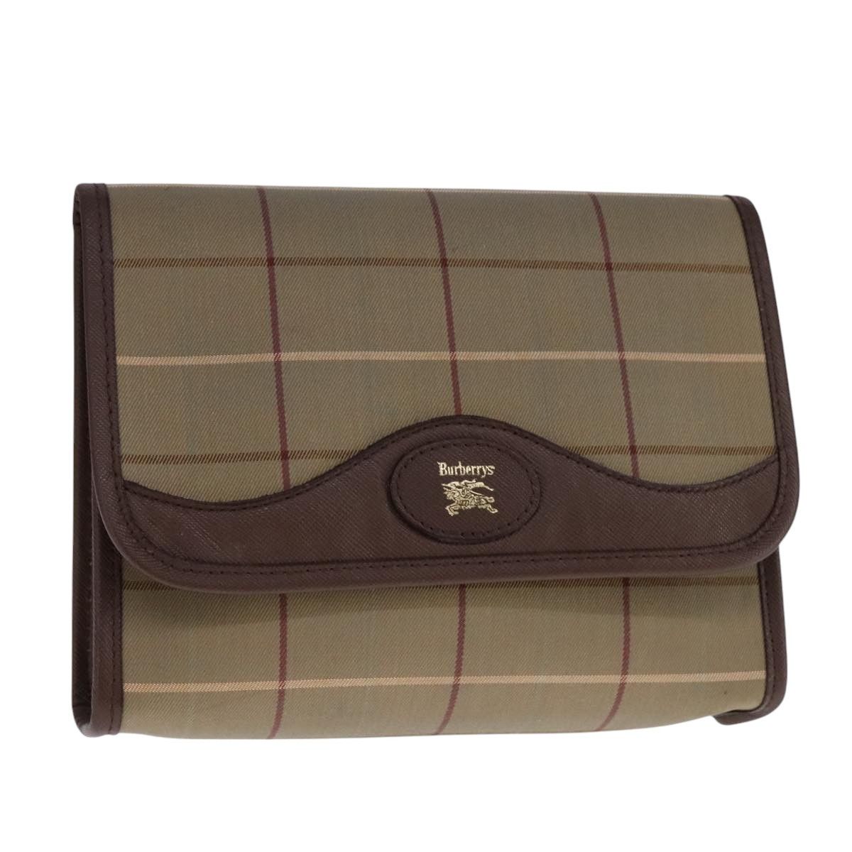 Burberry Nova Check Beige Canvas Clutch Bag (Pre-Owned) Size ONE SIZE - 11 Thumbnail