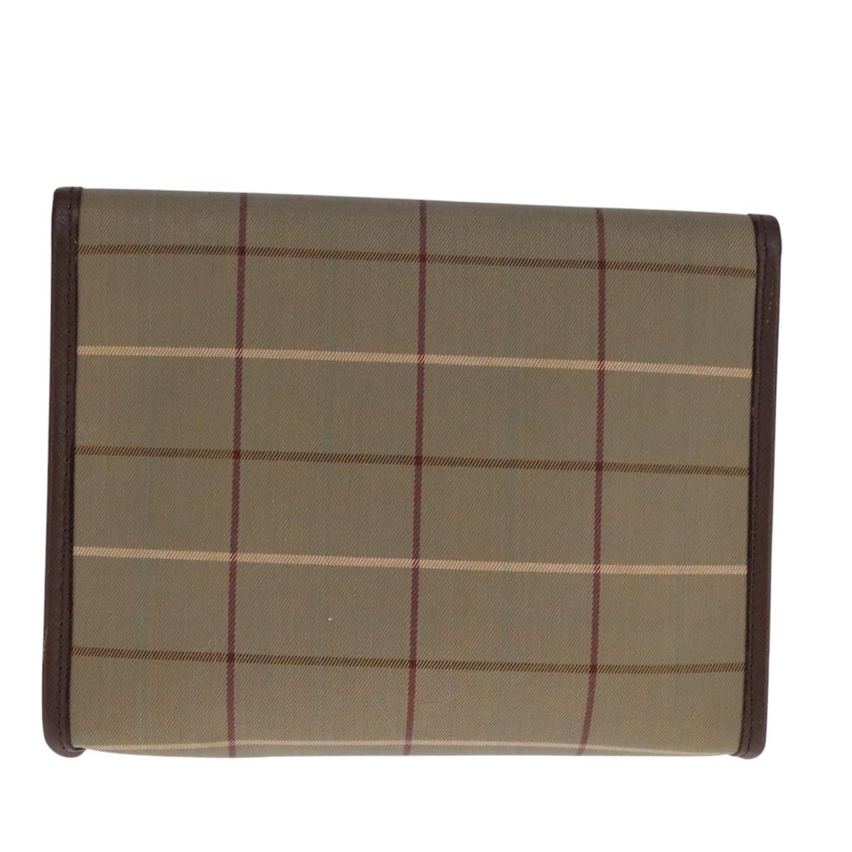 Burberry Nova Check Beige Canvas Clutch Bag (Pre-Owned) Size ONE SIZE - 2 Thumbnail