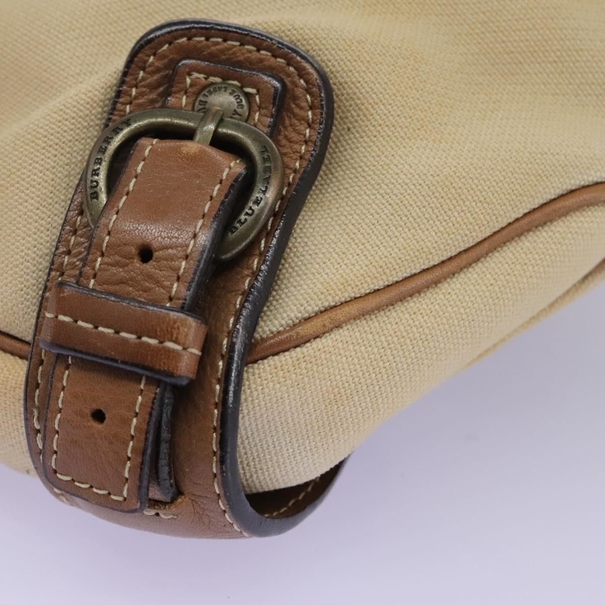 Burberry Beige Canvas Shoulder Bag (Pre-Owned) Size ONE SIZE - 8 Thumbnail