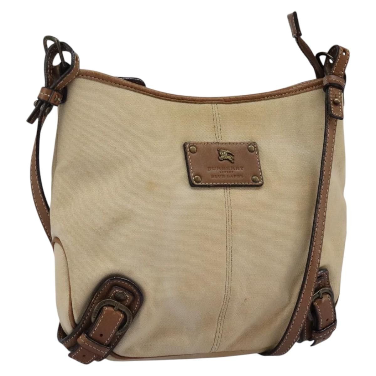 Burberry Beige Canvas Shoulder Bag (Pre-Owned) Size ONE SIZE - 18 Thumbnail