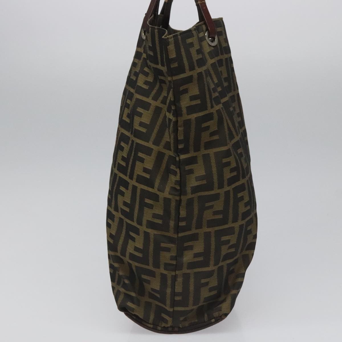 Fendi Zucca Brown Canvas Tote Bag (Pre-Owned) Size ONE SIZE - 3 Thumbnail