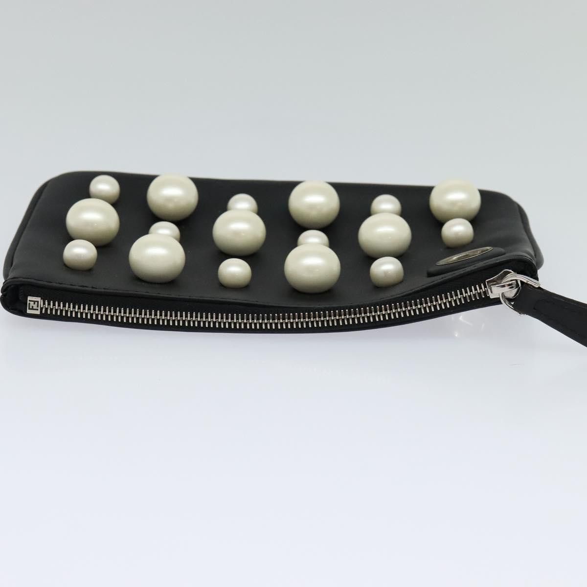 Fendi Black Leather Clutch Bag (Pre-Owned) Size ONE SIZE - 13 Thumbnail