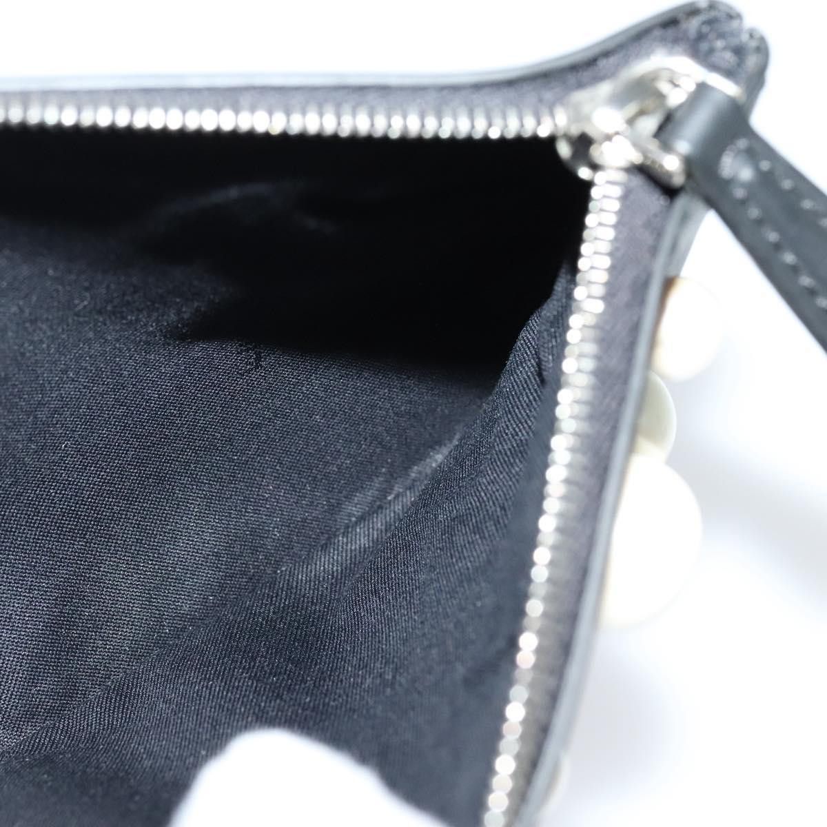 Fendi Black Leather Clutch Bag (Pre-Owned) Size ONE SIZE - 16 Thumbnail