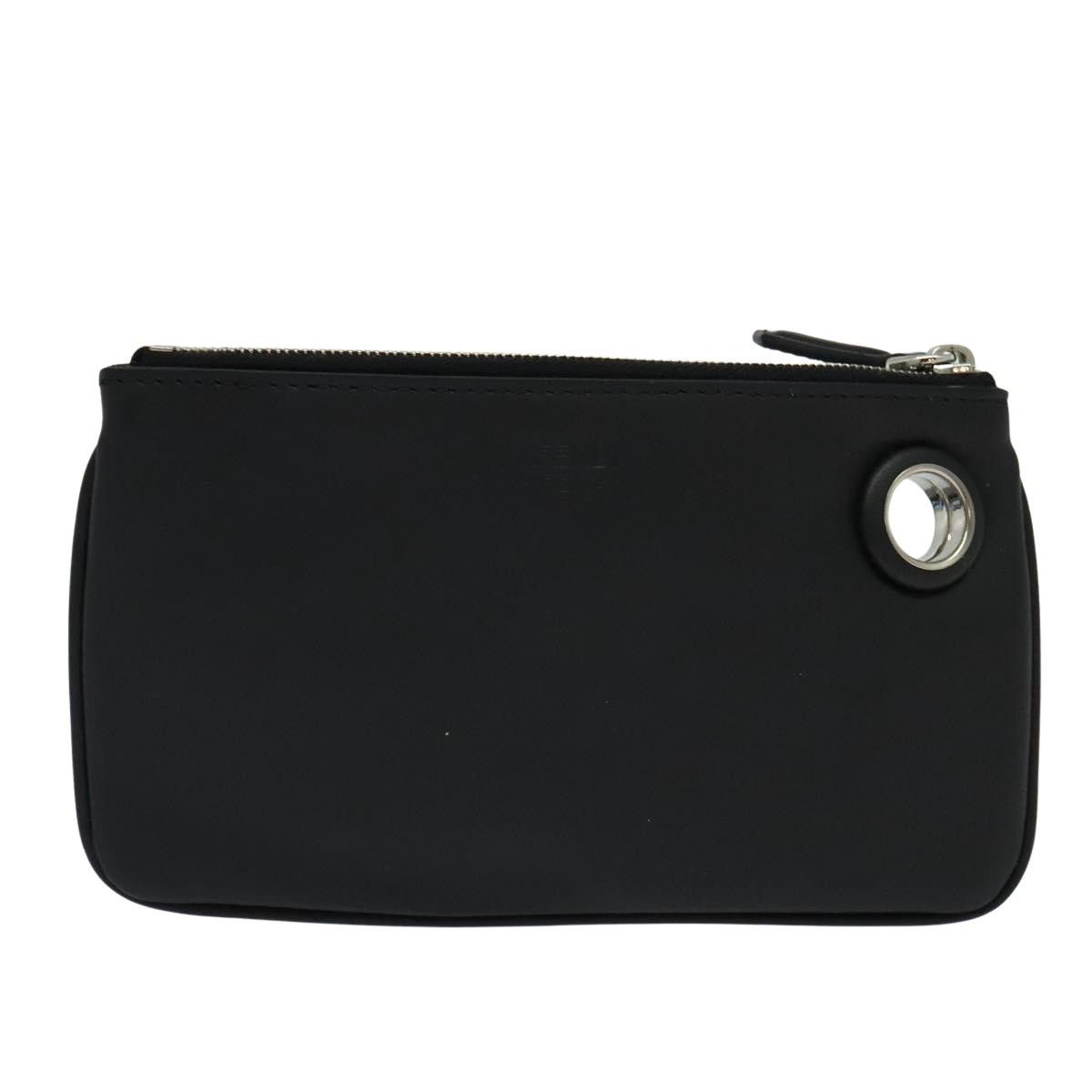 Fendi Black Leather Clutch Bag (Pre-Owned) Size ONE SIZE - 2 Thumbnail