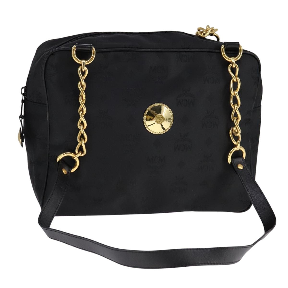 MCM Visetos Black Synthetic Shoulder Bag (Pre-Owned) Size ONE SIZE - 15 Thumbnail