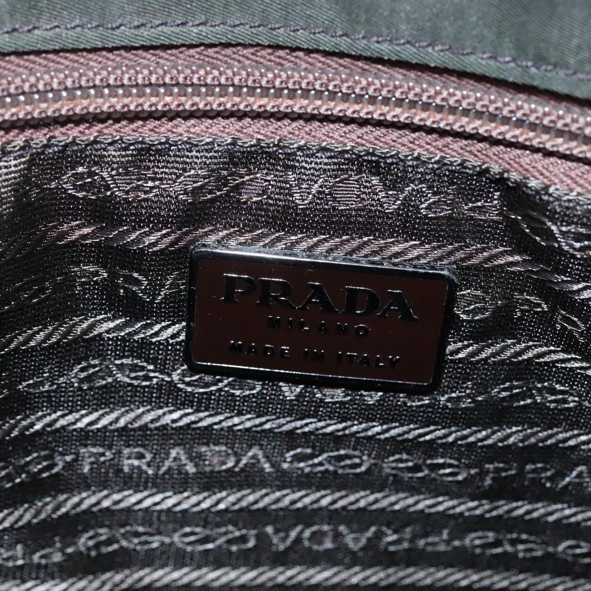 Prada Re-Nylon Khaki Synthetic Handbag (Pre-Owned) Size ONE SIZE - 14 Thumbnail