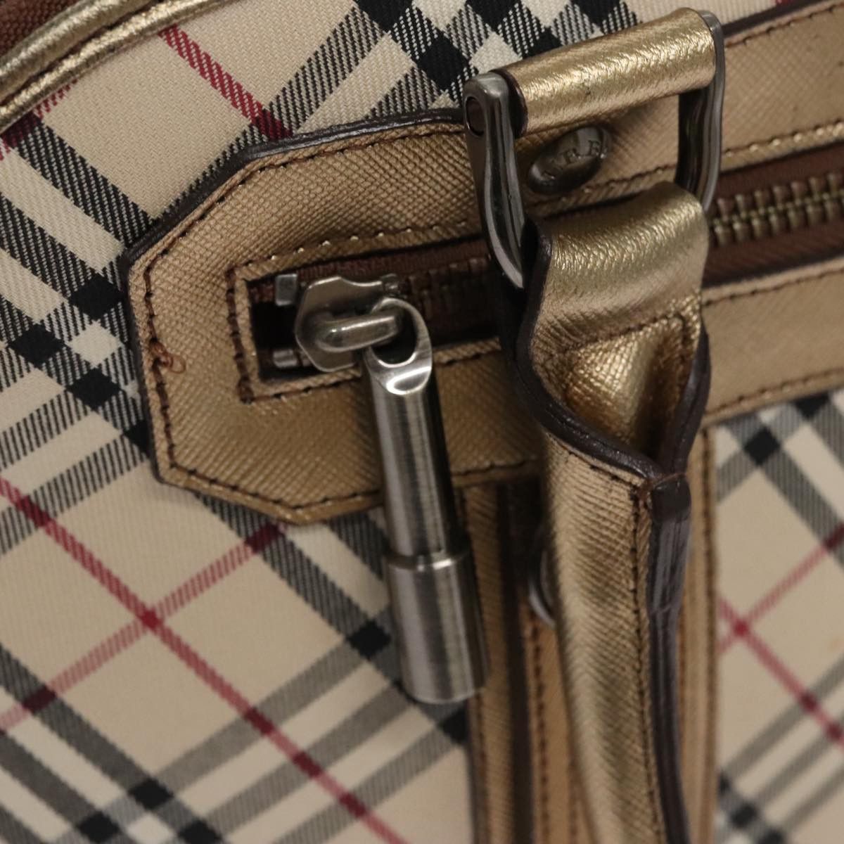Burberry Nova Check Beige Canvas Handbag (Pre-Owned) Size ONE SIZE - 13 Thumbnail