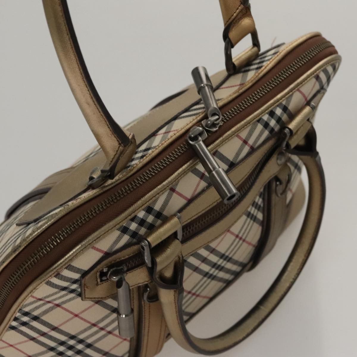 Burberry Nova Check Beige Canvas Handbag (Pre-Owned) Size ONE SIZE - 18 Thumbnail