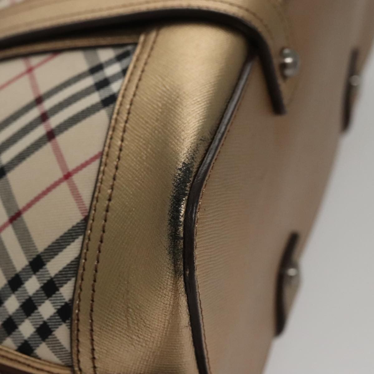 Burberry Nova Check Beige Canvas Handbag (Pre-Owned) Size ONE SIZE - 7 Thumbnail
