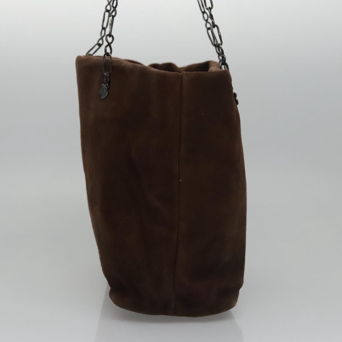 Prada Brown Suede Shoulder Bag (Pre-Owned) Size ONE SIZE - 3 Thumbnail