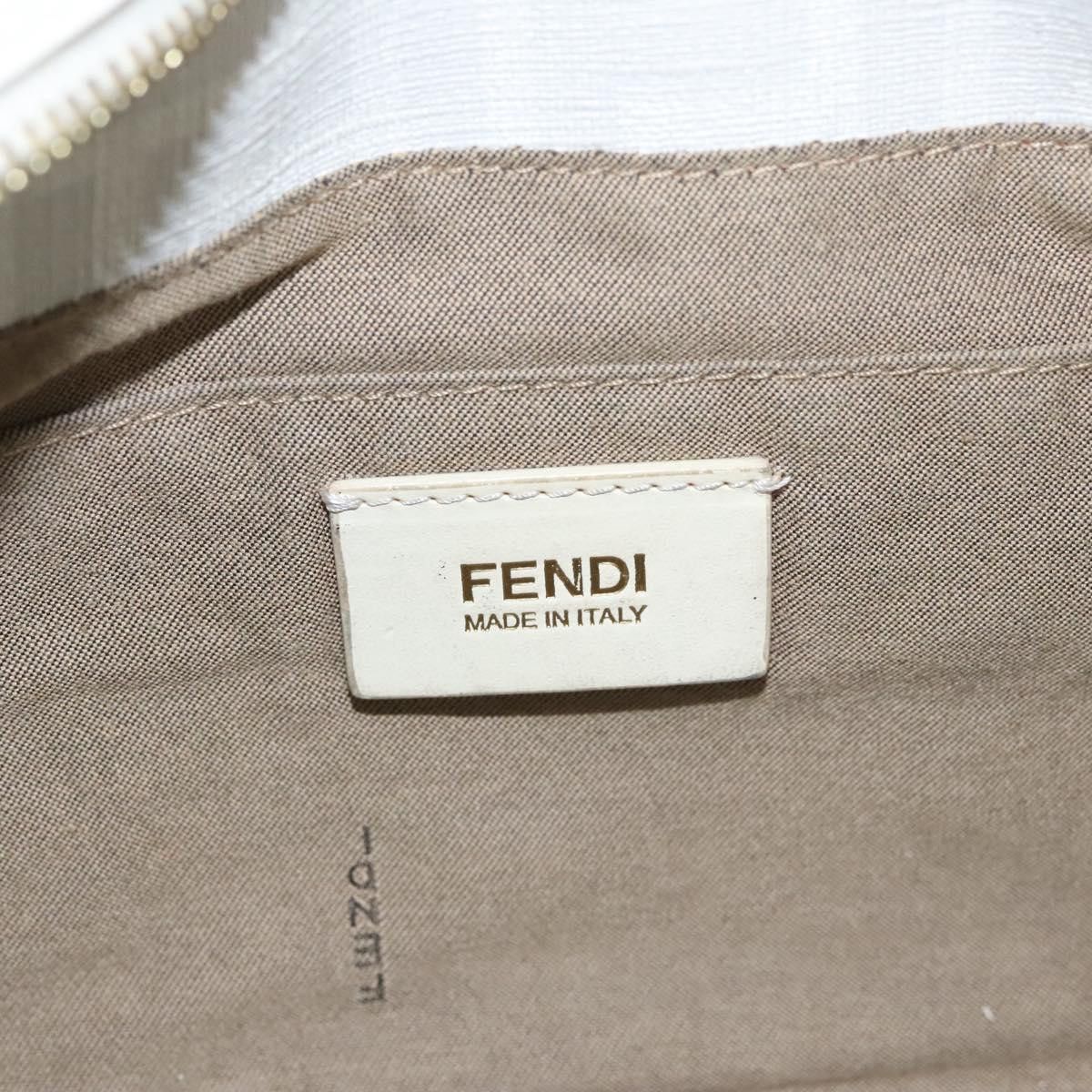 Fendi Zucca White Canvas Handbag (Pre-Owned) Size ONE SIZE - 14 Thumbnail