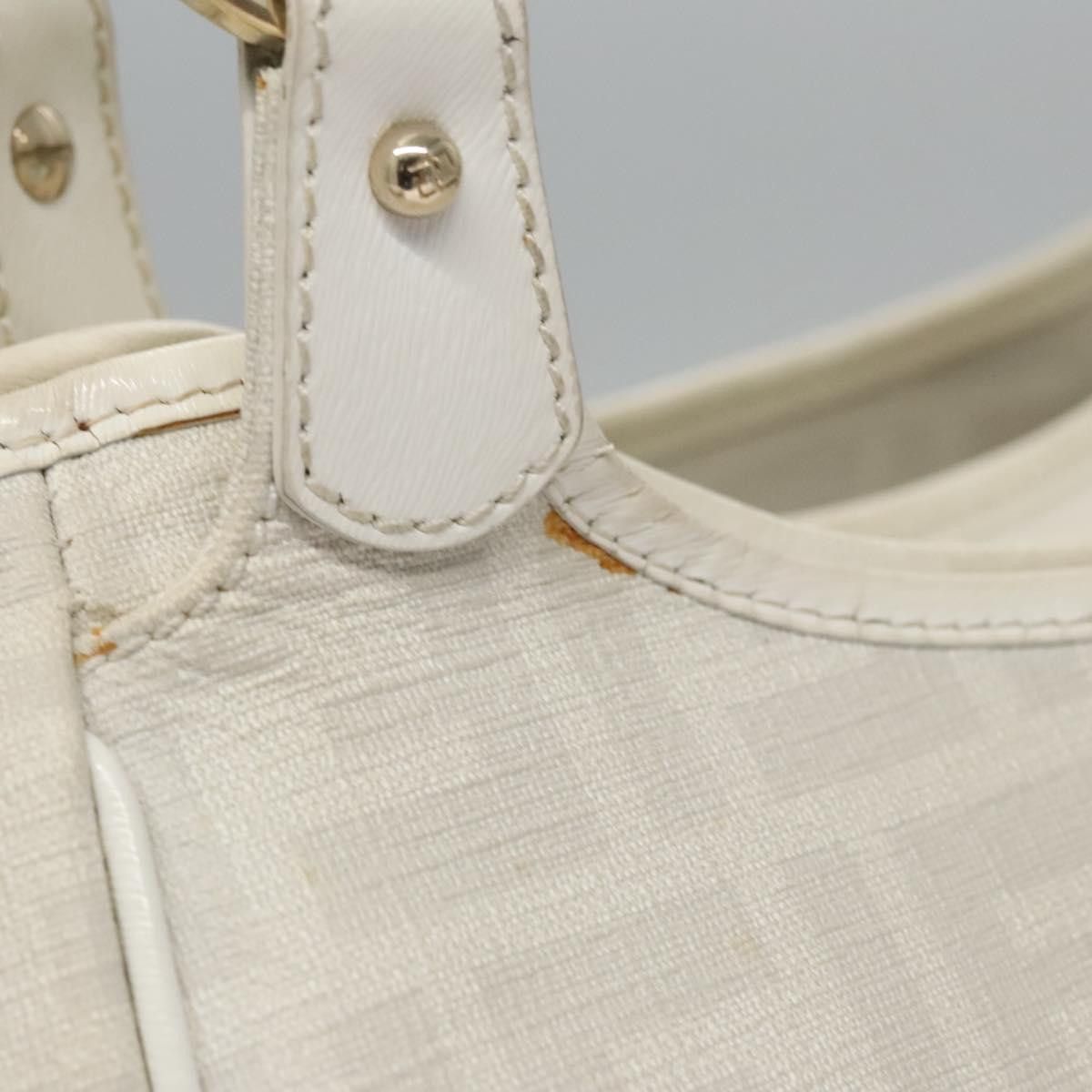 Fendi Zucca White Canvas Handbag (Pre-Owned) Size ONE SIZE - 11 Thumbnail