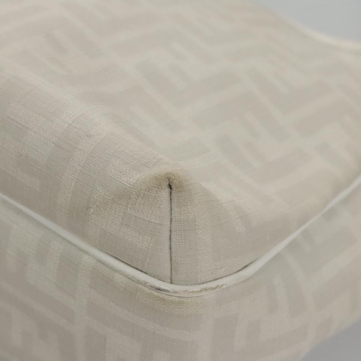 Fendi Zucca White Canvas Handbag (Pre-Owned) Size ONE SIZE - 8 Thumbnail