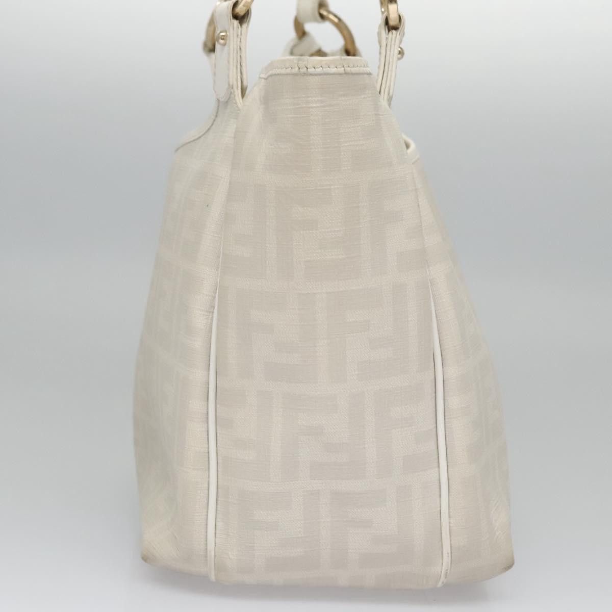 Fendi Zucca White Canvas Handbag (Pre-Owned) Size ONE SIZE - 3 Thumbnail