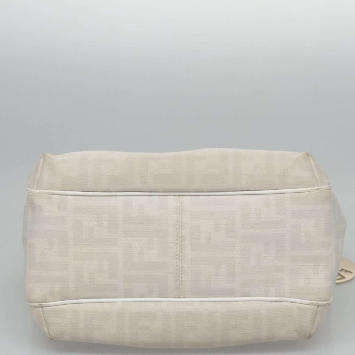 Fendi Zucca White Canvas Handbag (Pre-Owned) Size ONE SIZE - 18 Thumbnail