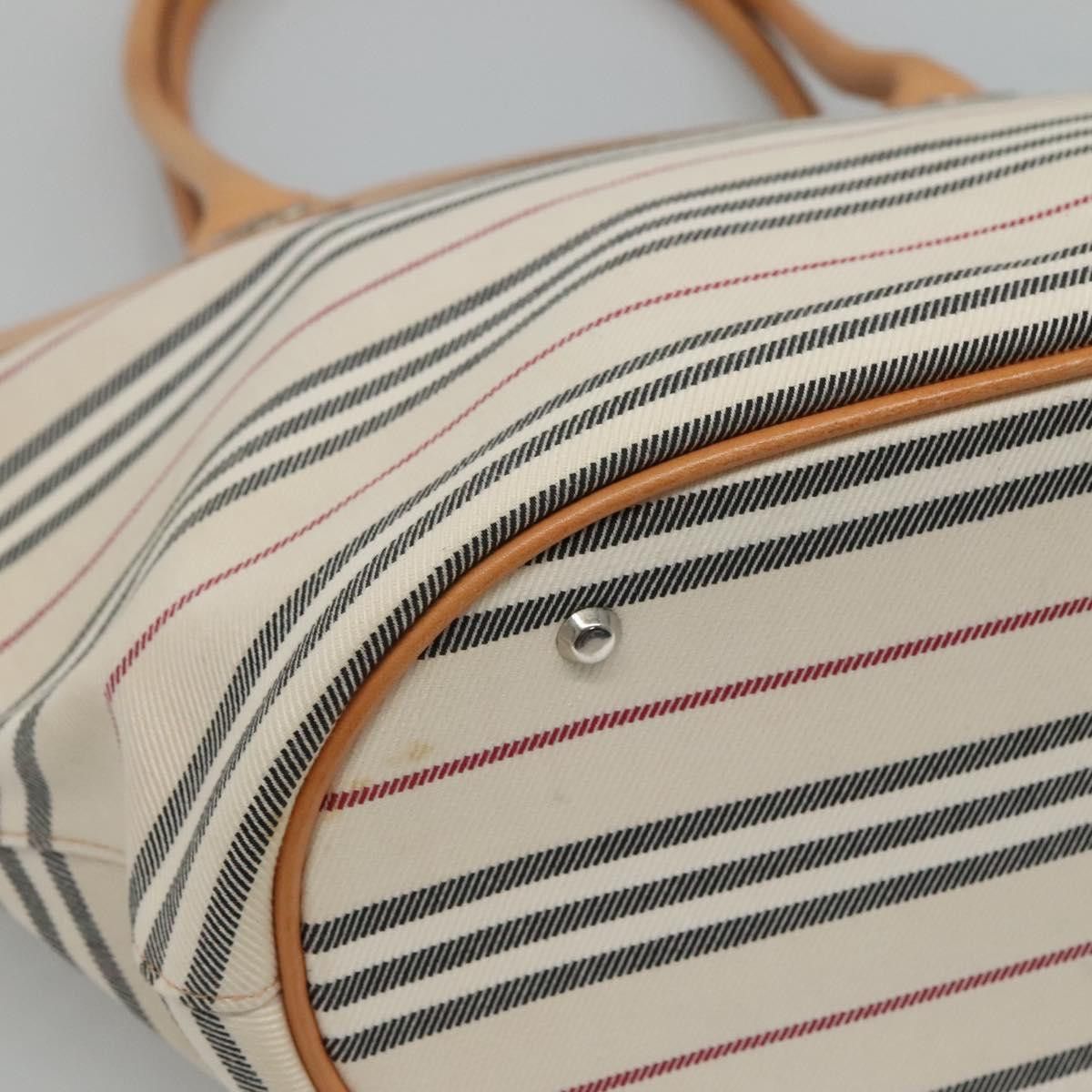 Burberry Nova Check White Canvas Tote Bag (Pre-Owned) Size ONE SIZE - 8 Thumbnail