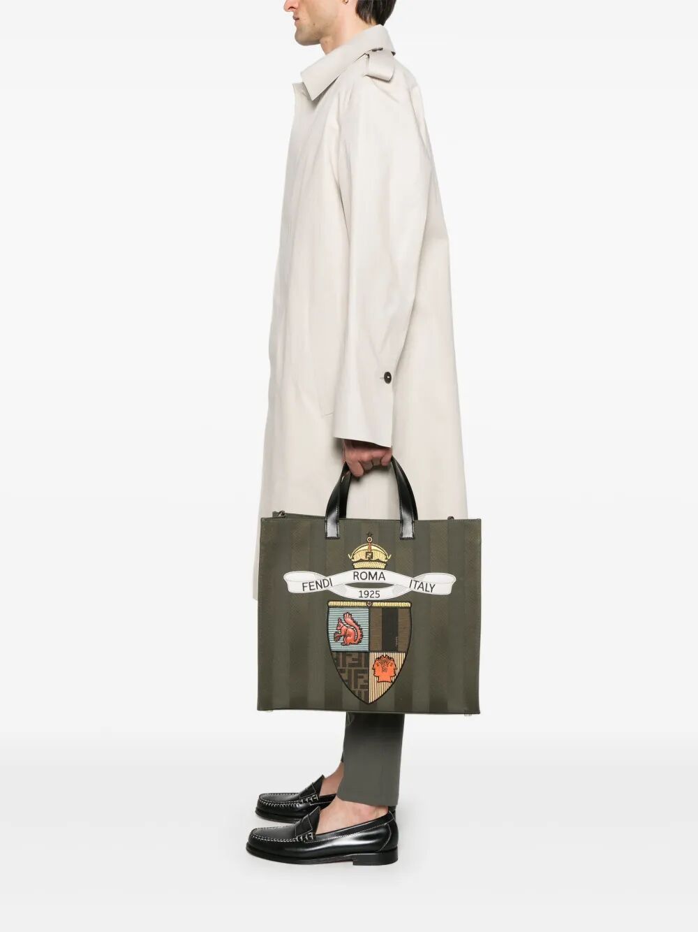 Fendi FENDI CLUB PEQUIN CANVAS SHOPPER BAG Size ONE SIZE - 2 Thumbnail