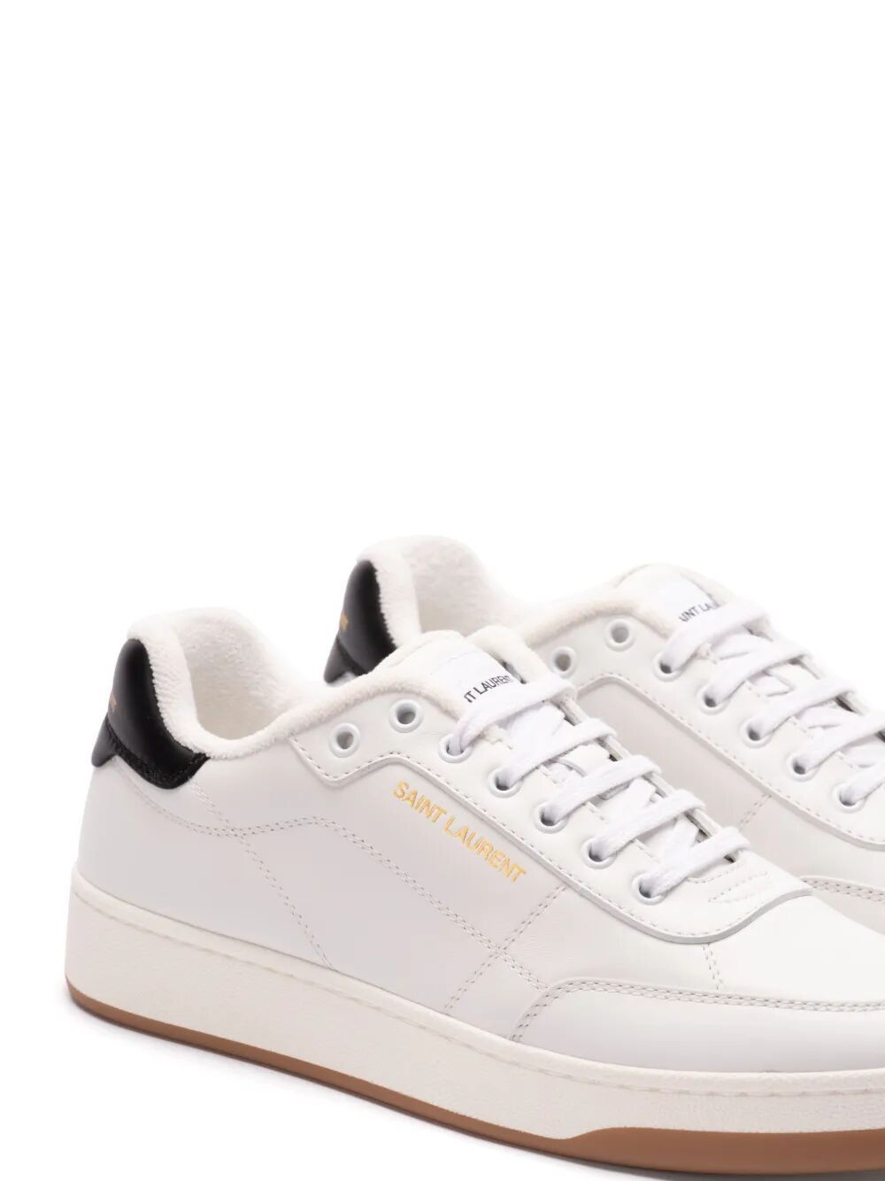 Saint Laurent Paris SL/61 SMOOTH LEATHER SNEAKERS Size US 7 / EU 40 - 2 Thumbnail