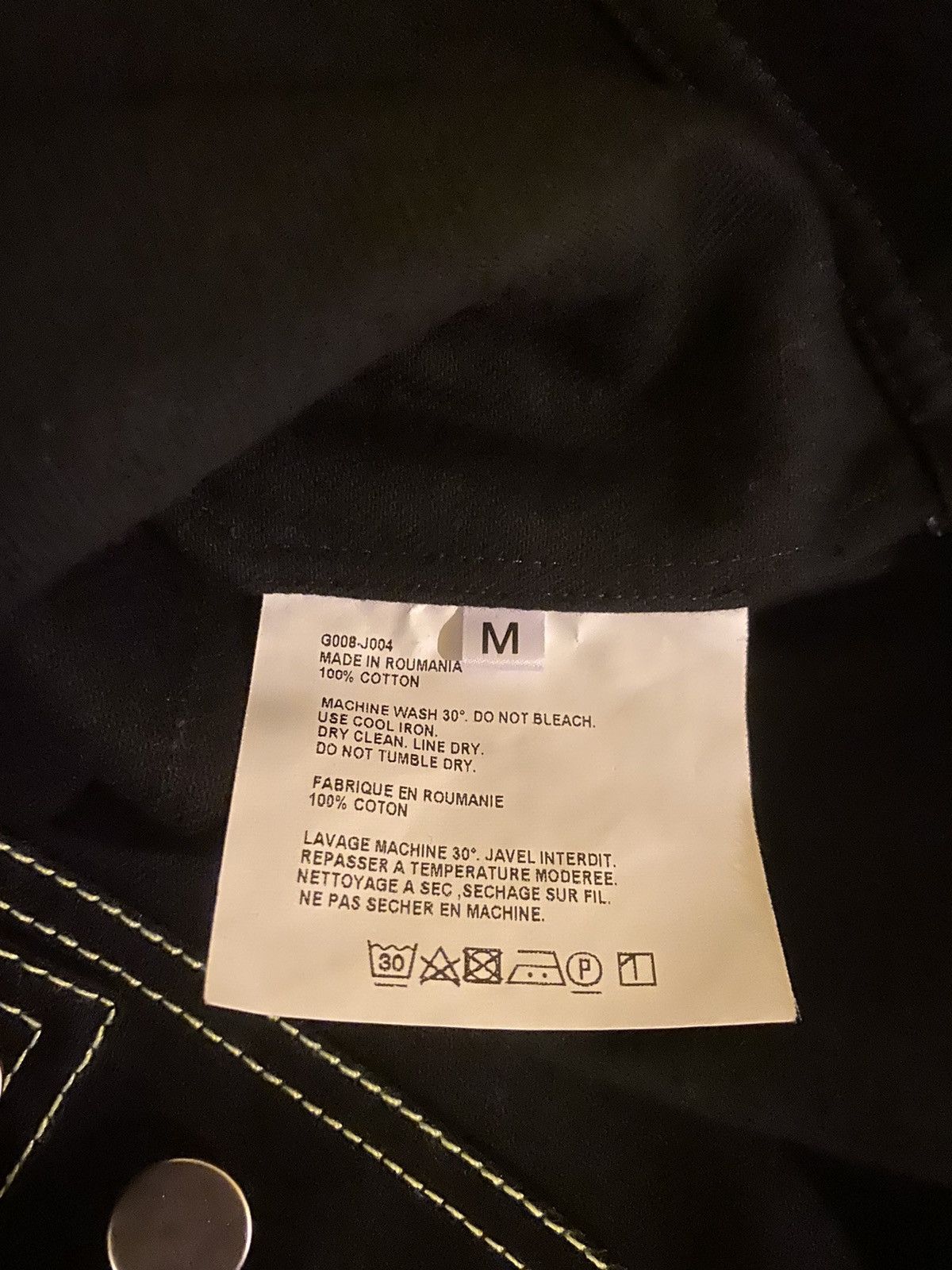 Gosha Rubchinskiy Denim Work Jacket with Contrast Stitch Size US M / EU 48-50 / 2 - 4 Thumbnail
