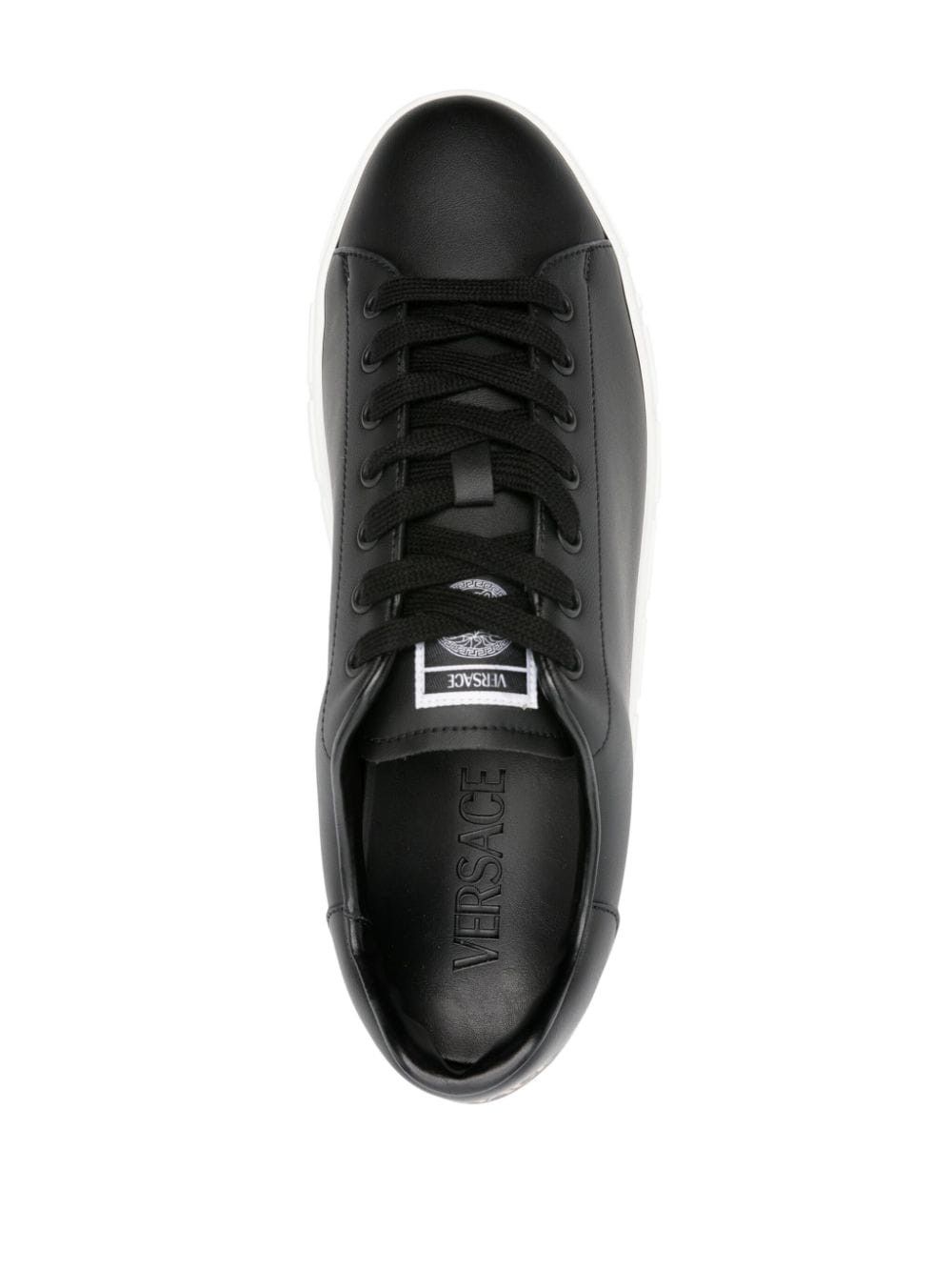 Versace GRECA LEATHER SNEAKERS Size US 7 / EU 40 - 4 Thumbnail