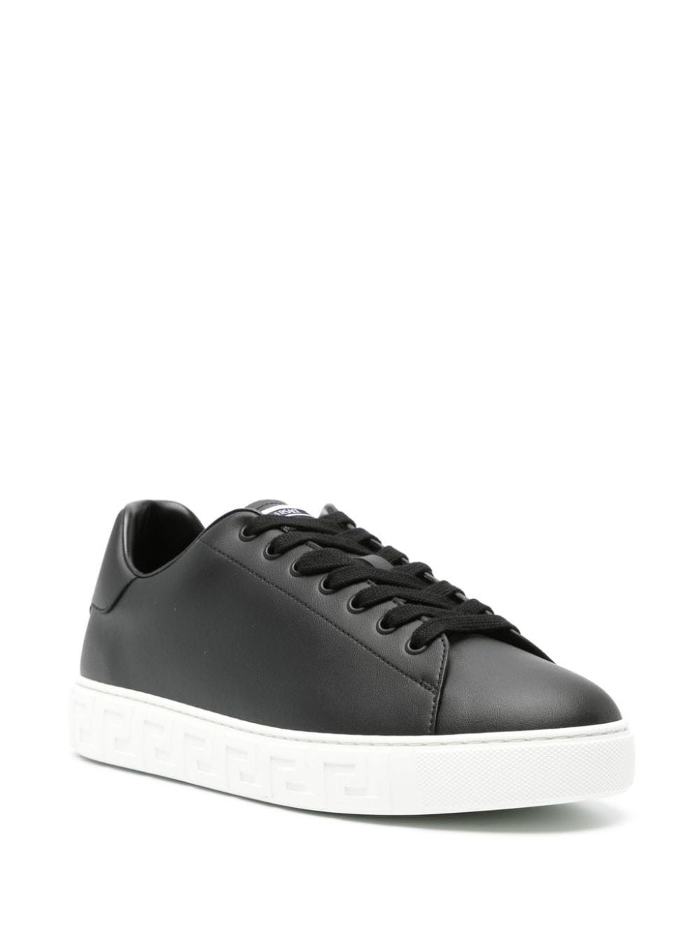 Versace GRECA LEATHER SNEAKERS Size US 7 / EU 40 - 2 Thumbnail