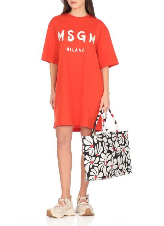 MSGM MSGM Women Mid Skirts 3841MDA510 25700217 Orange Size S / US 4 / IT 40 - 2 Thumbnail