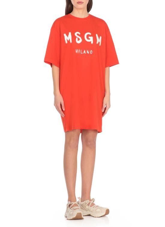MSGM MSGM Women Mid Skirts 3841MDA510 25700217 Orange Size S / US 4 / IT 40 - 3 Thumbnail