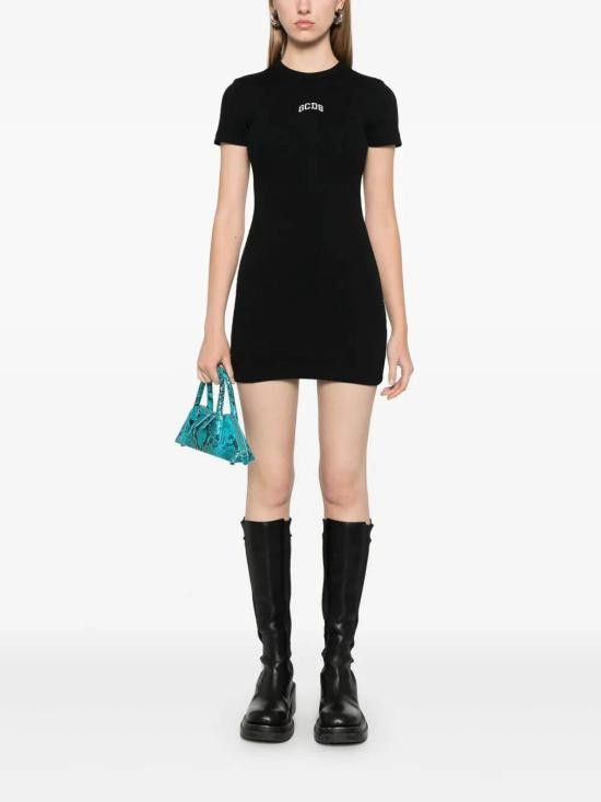 GCDS GCDS Women Mid Skirts A2OW1005JA2 99 Black Size L / US 10 / IT 46 - 2 Thumbnail