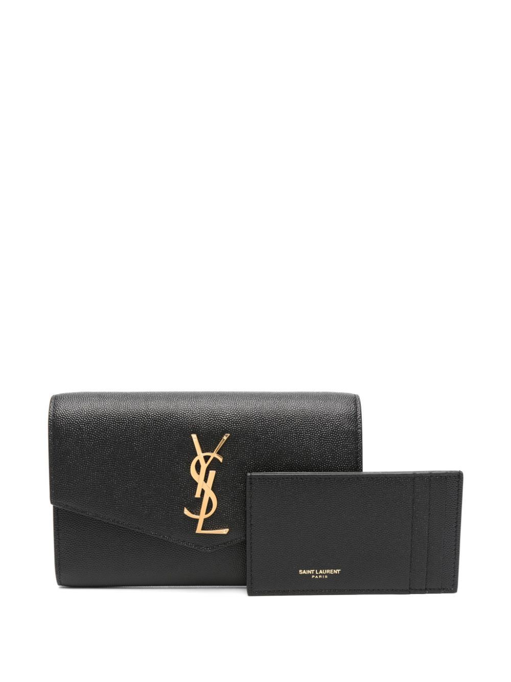 Saint Laurent Paris UPTOWN LEATHER WALLET ON CHAIN Size ONE SIZE - 3 Thumbnail