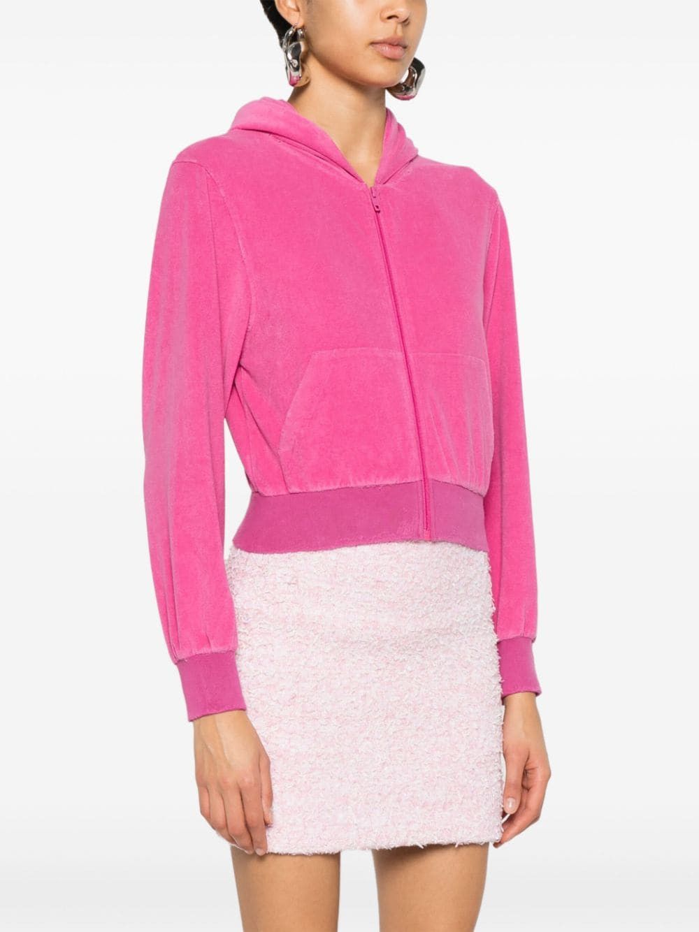 Balenciaga VELVET ZIPPED HOODIE Size M / US 6-8 / IT 42-44 - 4 Thumbnail