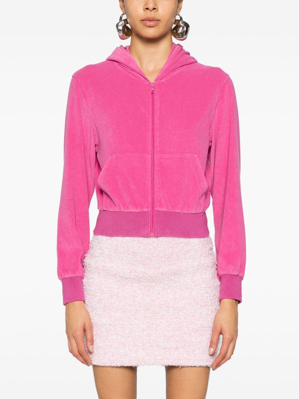 Balenciaga VELVET ZIPPED HOODIE Size M / US 6-8 / IT 42-44 - 3 Thumbnail