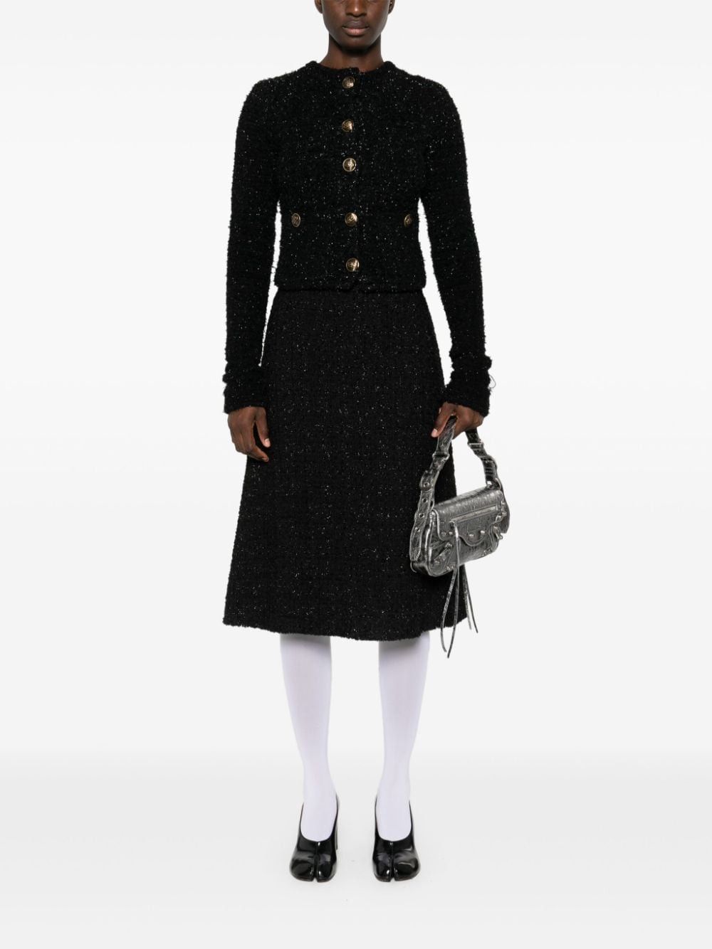 Balenciaga BOUCLÉ CROPPED JACKET Size M / US 6-8 / IT 42-44 - 3 Thumbnail