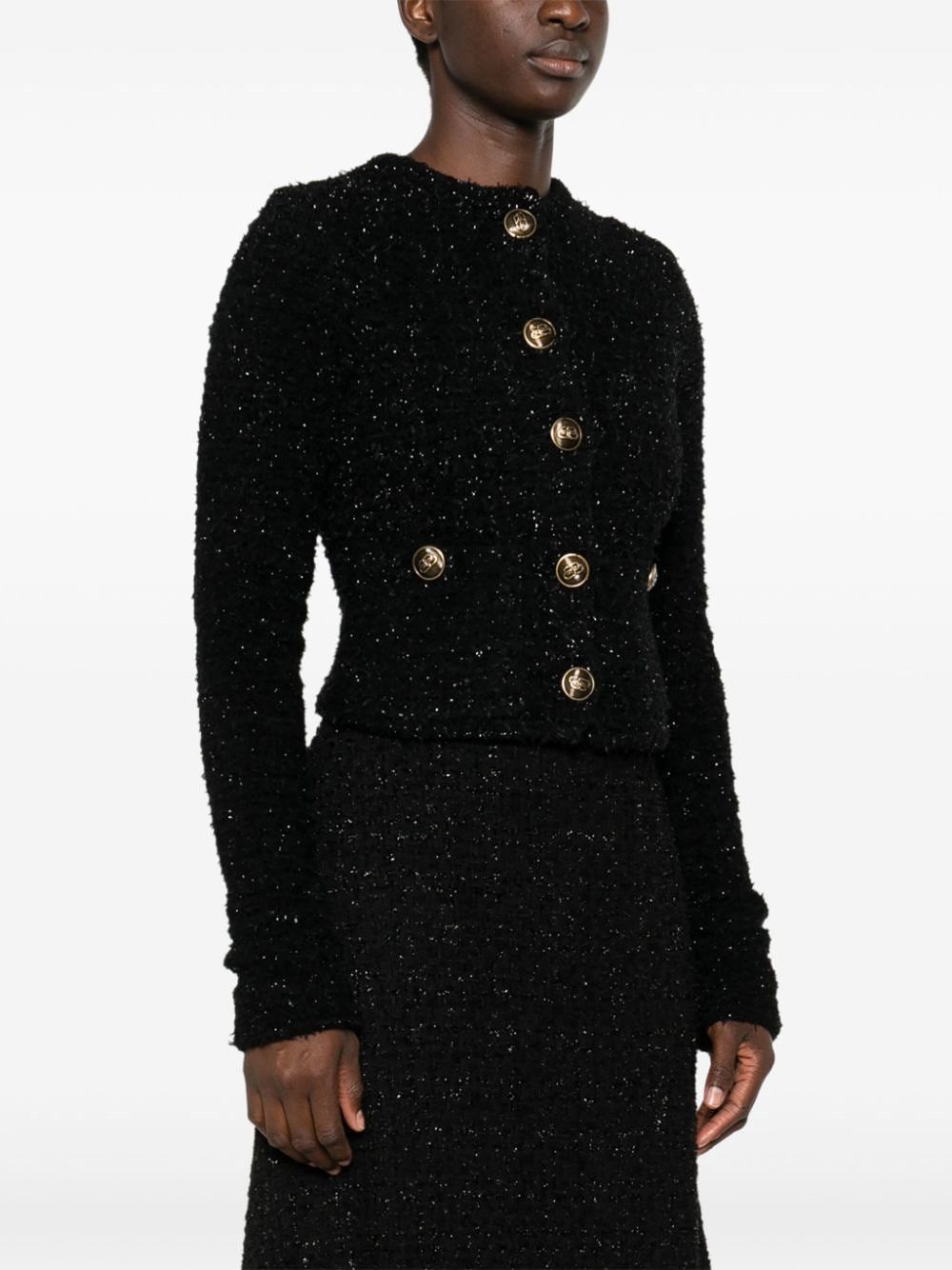 Balenciaga BOUCLÉ CROPPED JACKET Size M / US 6-8 / IT 42-44 - 4 Thumbnail