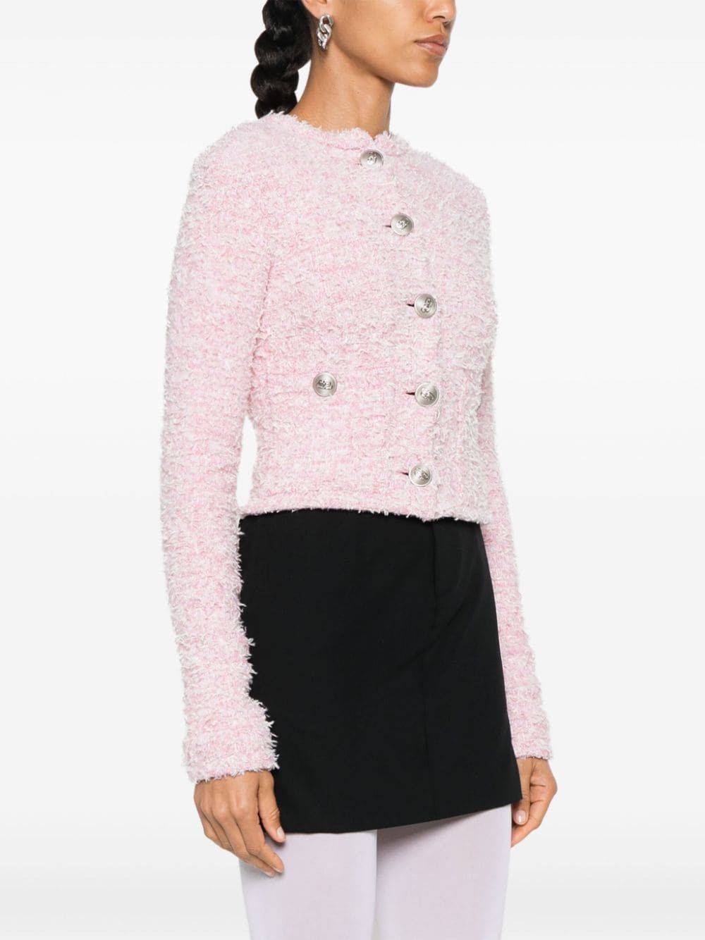 Balenciaga BOUCLÉ CROPPED JACKET Size M / US 6-8 / IT 42-44 - 3 Thumbnail