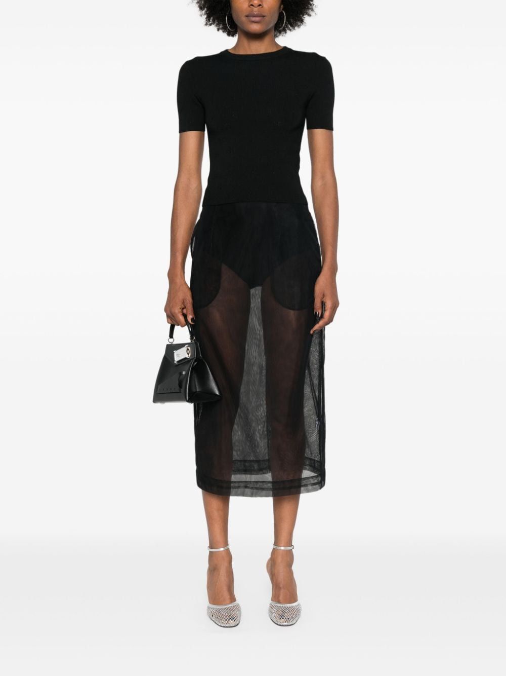 Balenciaga OPEN-KNIT WOOL TOP Size L / US 10 / IT 46 - 3 Thumbnail