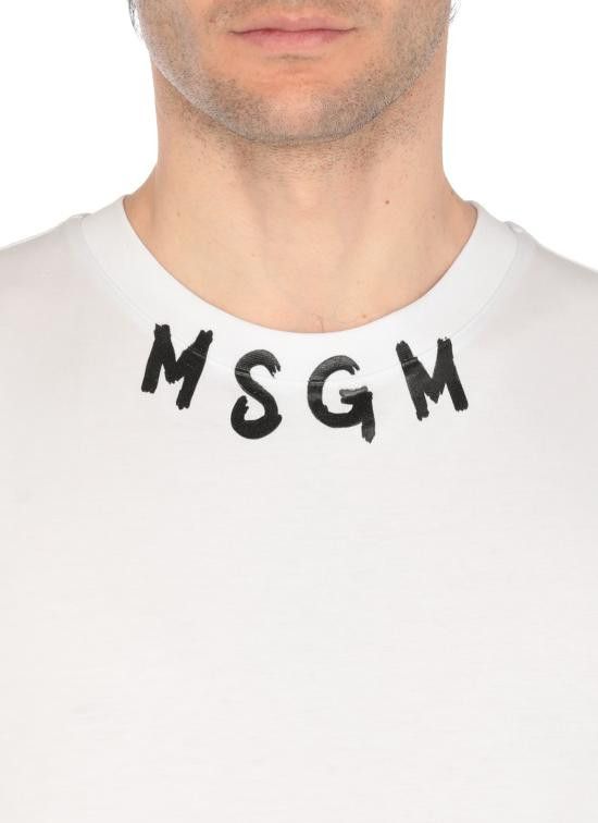 MSGM MSGM Men T-Shirts 3840MM102 25700201 White Size US M / EU 48-50 / 2 - 5 Thumbnail