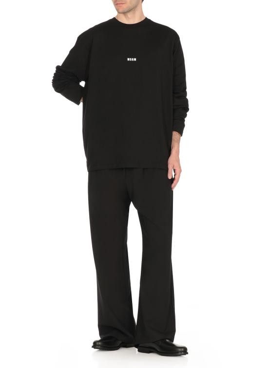 MSGM MSGM Men T-Shirts 2000MM501 20000299 Black Size US L / EU 52-54 / 3 - 2 Thumbnail