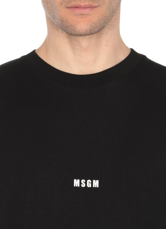 MSGM MSGM Men T-Shirts 2000MM501 20000299 Black Size US S / EU 44-46 / 1 - 5 Thumbnail