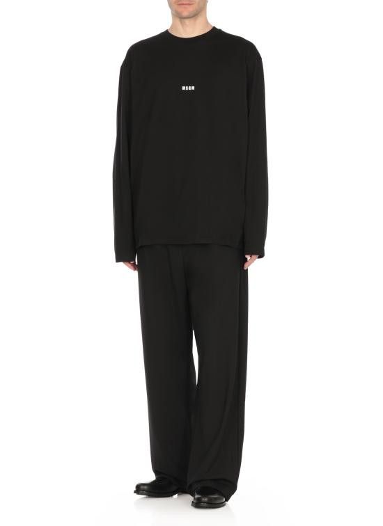 MSGM MSGM Men T-Shirts 2000MM501 20000299 Black Size US S / EU 44-46 / 1 - 3 Thumbnail